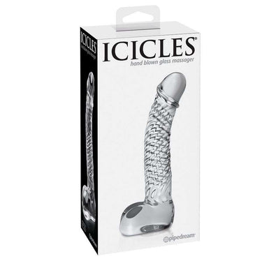 Dildo in Vetro Soffiato Lusso per Principianti con Stimolazione G-Spot